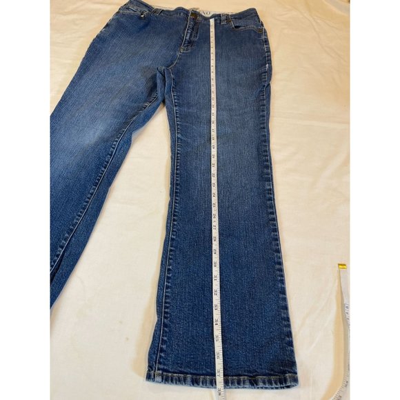 Lands End Women Vintage 1980s Jeans Boot Cut Original Fit Classic Waist Blue 16P - Picture 5 of 9